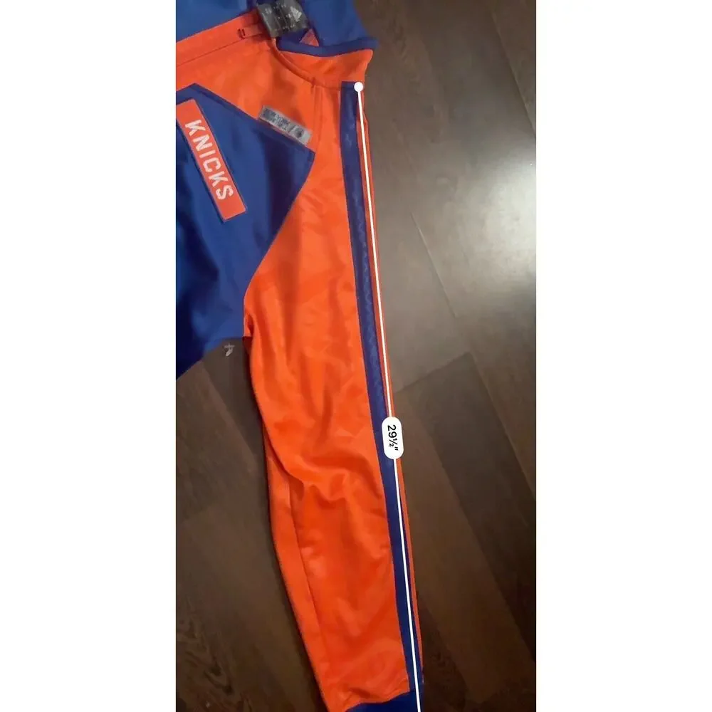 Rare 2013 Men's New York Knicks Adidas On Court Warm Up Performance Jacket Sz M